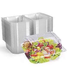 Take Away Disposable Plastic Containers & Lids 1000ml