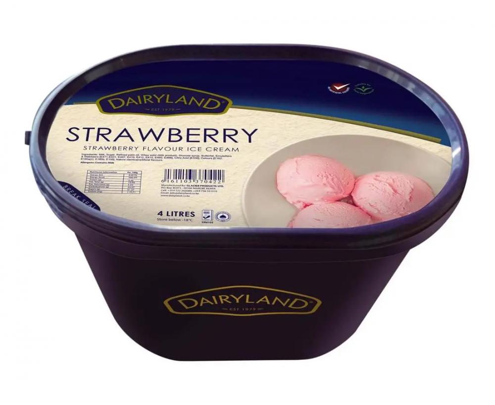Dairyland Strawberry Ice-Cream 4ltr 