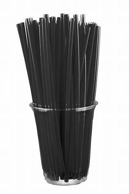 Black Cocktail Straws (Pkt)