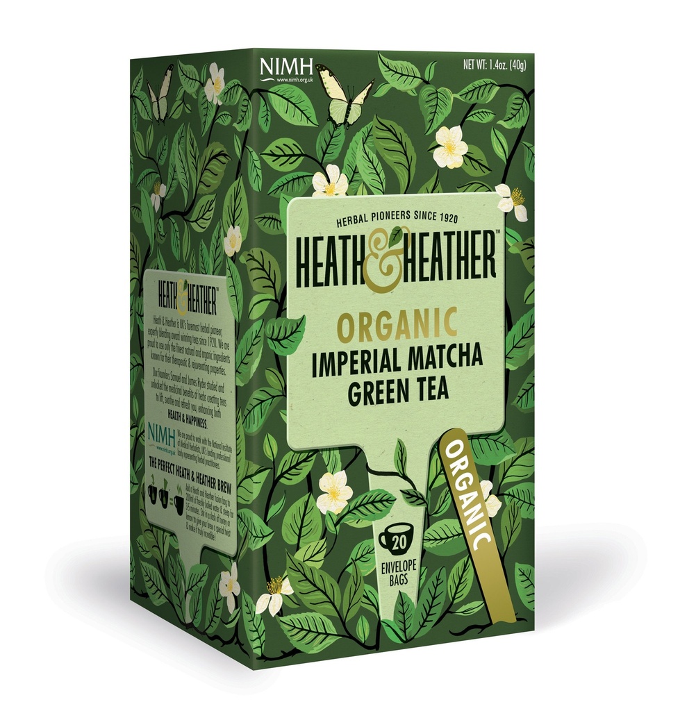 Heath and Heather Organic Imperial Matcha Green Tea 20’S