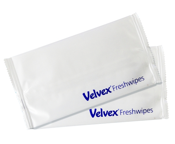 Velvex Single Unscented Fresh Wipes Individually Wrapped - Carton