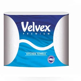 Velvex Kitchen Towel Premium Pink Laminated - Twin Pack