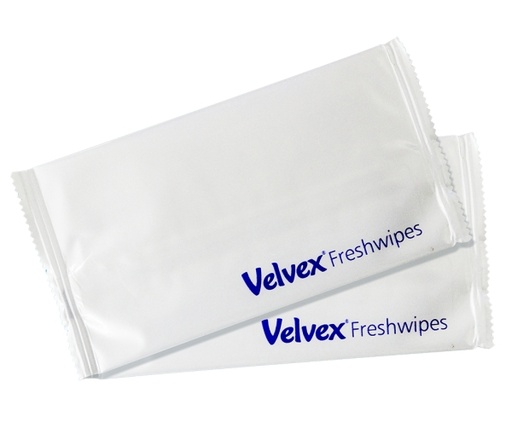 Velvex Single Unscented Fresh Wipes Individually Wrapped - Carton