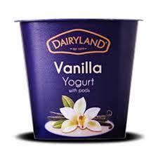 Dairyland Vanilla with Pods Yoghurt 150gm
