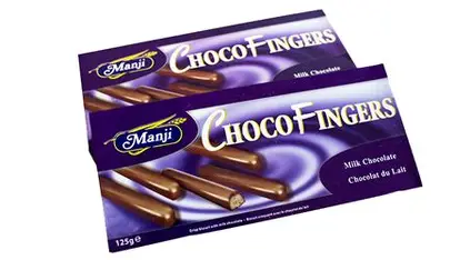 Manji Choco Fingers 125gm