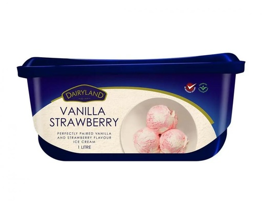 Dairyland Strawberry Ice-Cream 1ltr