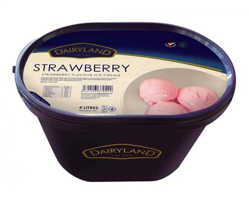 Dairyland Strawberry Ice-Cream 4ltr 