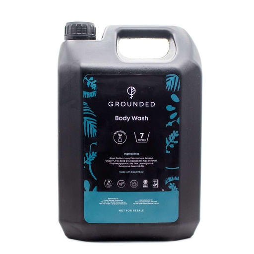 Grounded Body Wash (Lemongrass, Tea Tree, Eucalyptus) 5ltr Refill