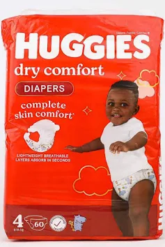Huggies Dry Comfort (8-14Kg) Size 4 60's