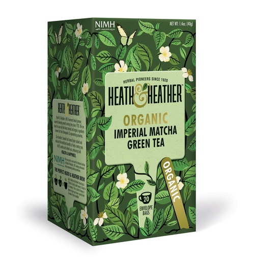Heath and Heather Organic Imperial Matcha Green Tea 20’S